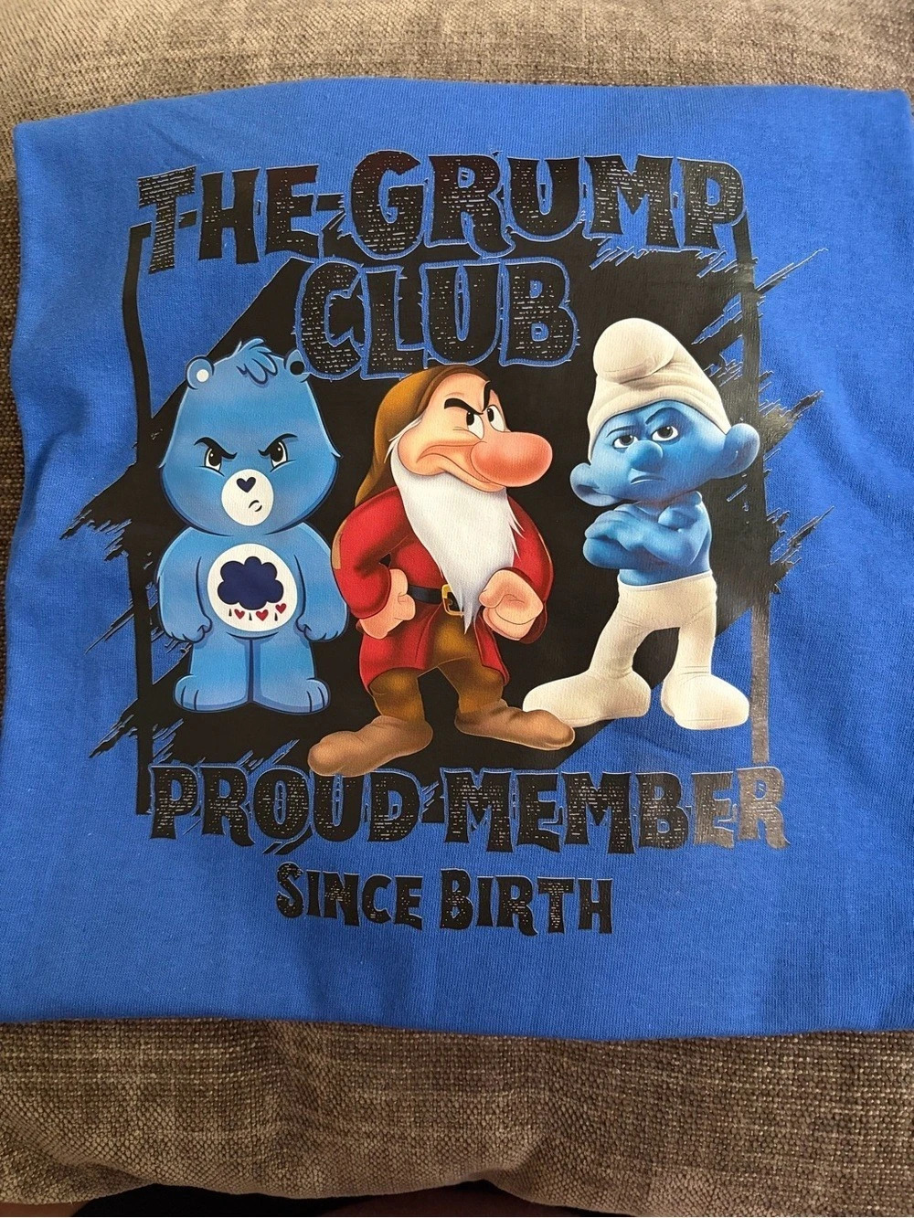 Smurfs Graphic Tee in Blue Like New